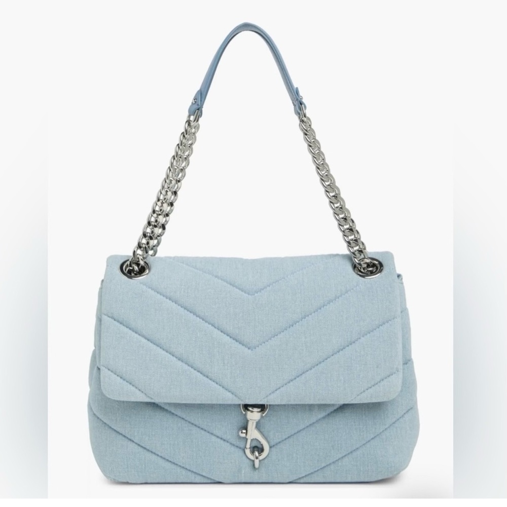 💚 Rebecca Minkoff Quilted Edie
Leather Chain Crossbody🩷
